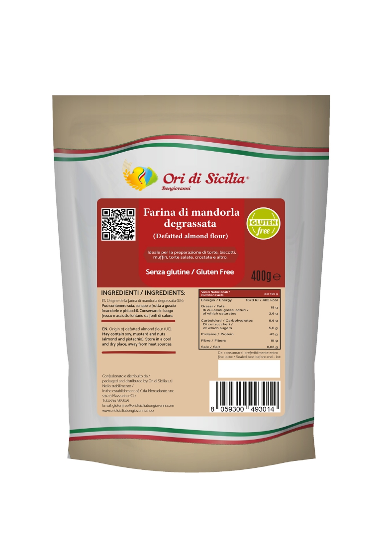 FARINA DI MANDORLA DEGRASSATA GR. 400