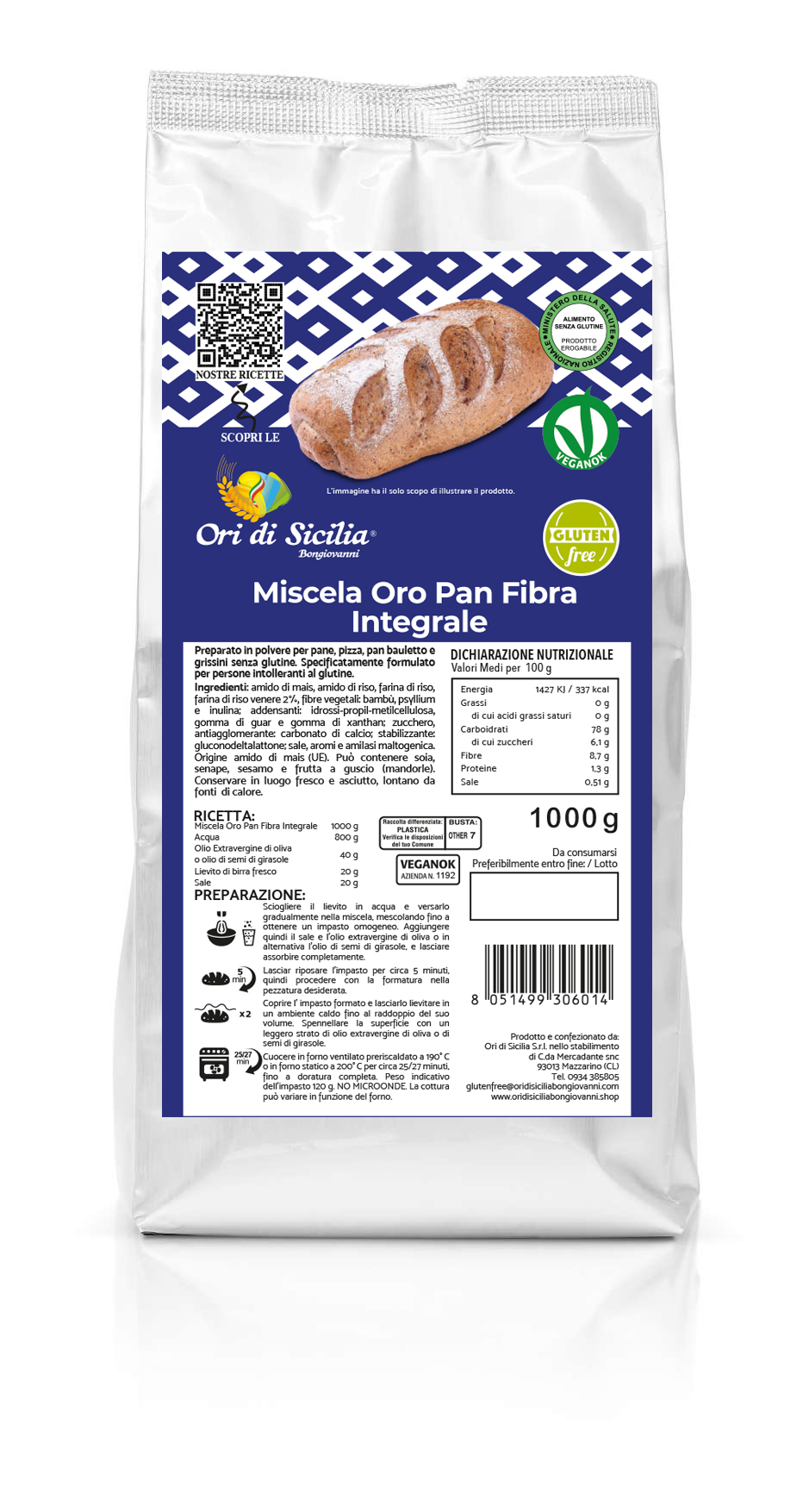 Miscela Oro Pan Fibra Integrale